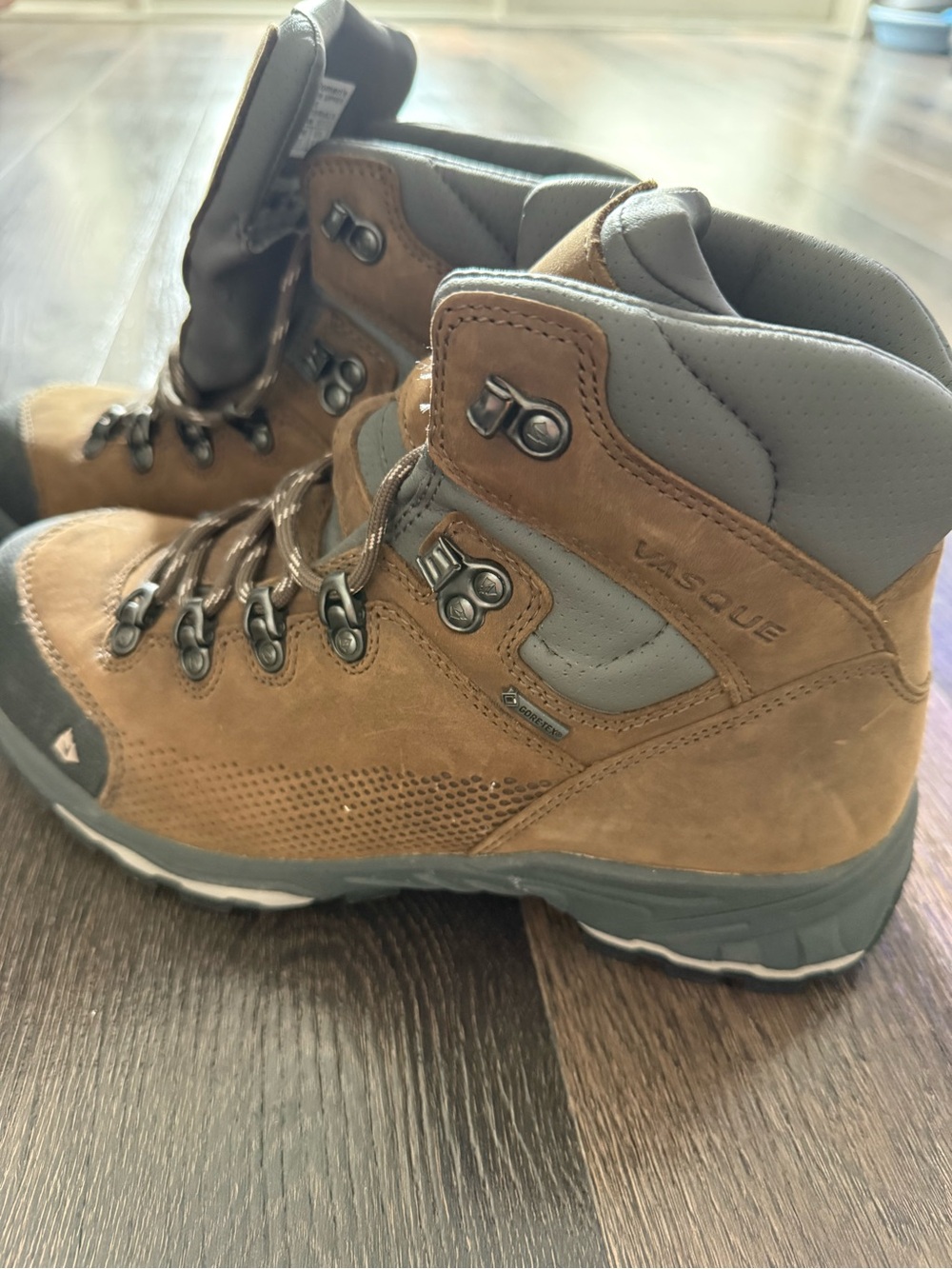 Vasque Gray and Brown Women's Hiking Shoes